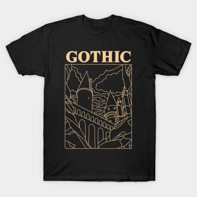 Gothic Architecture, Architects, Builders, Designers T-Shirt by Style Conscious